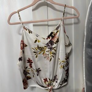 Dynamite White Floral Camisole Top